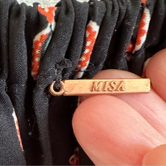 MISA Los Angeles Didi off the shoulder ethnic print blouse top - Picture 6 of 8